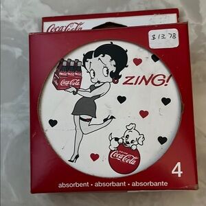 Coca-Cola Betty Boop Coasters Set